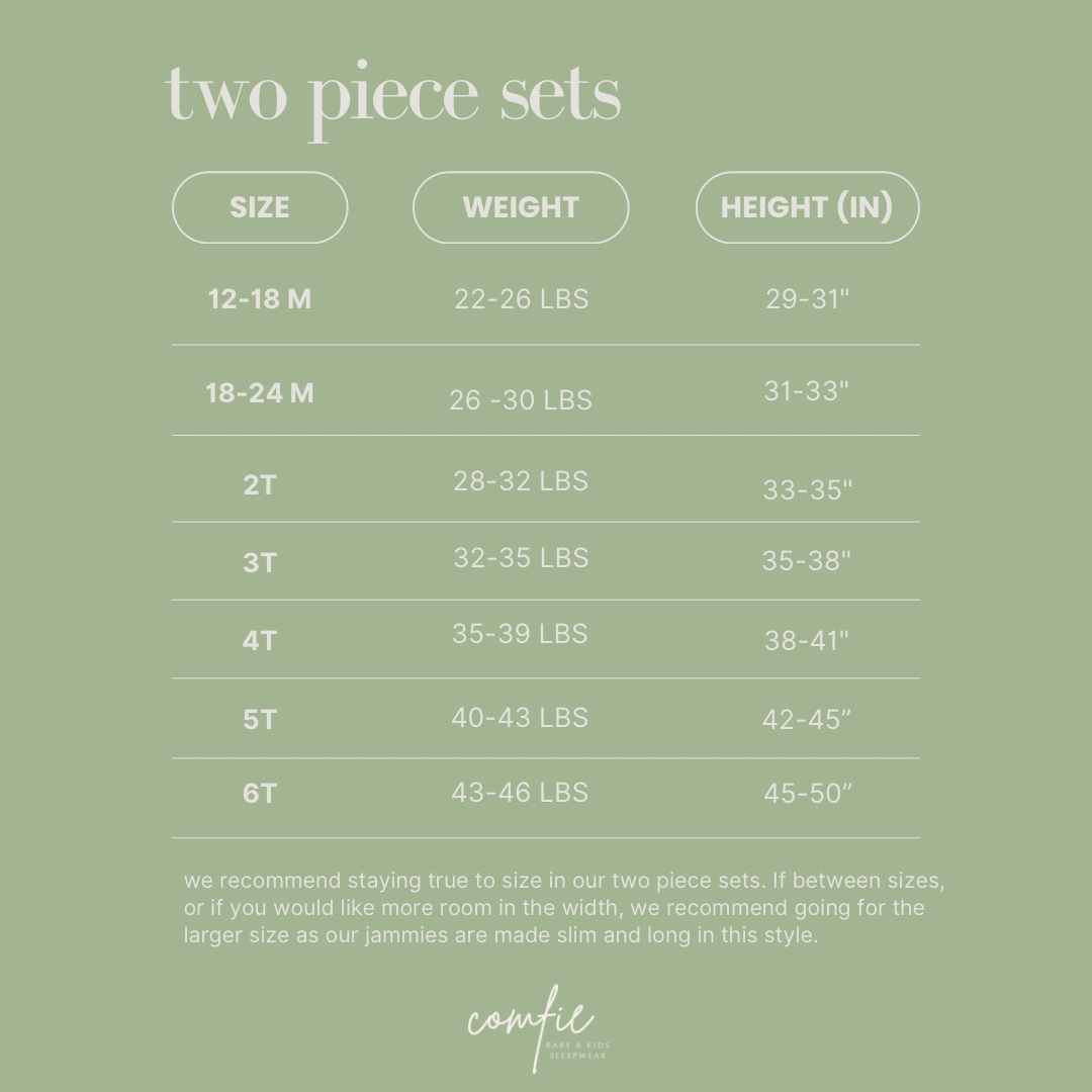 Sage Green Gingham Bamboo Two Piece Set - PREORDER!