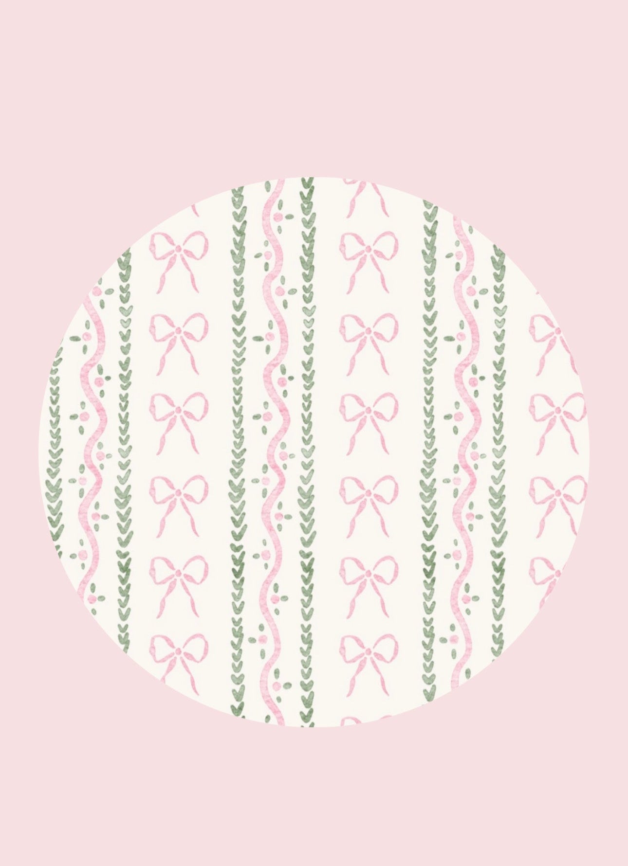 Sage & Pink Bows - Bamboo Two Piece Set - PREORDER!