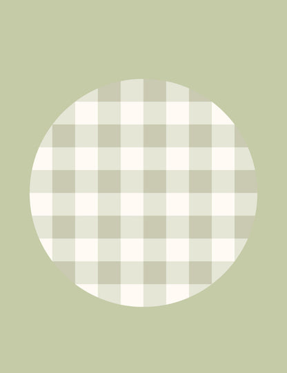 Sage Green Gingham Bamboo Zipper Onesie - PREORDER!