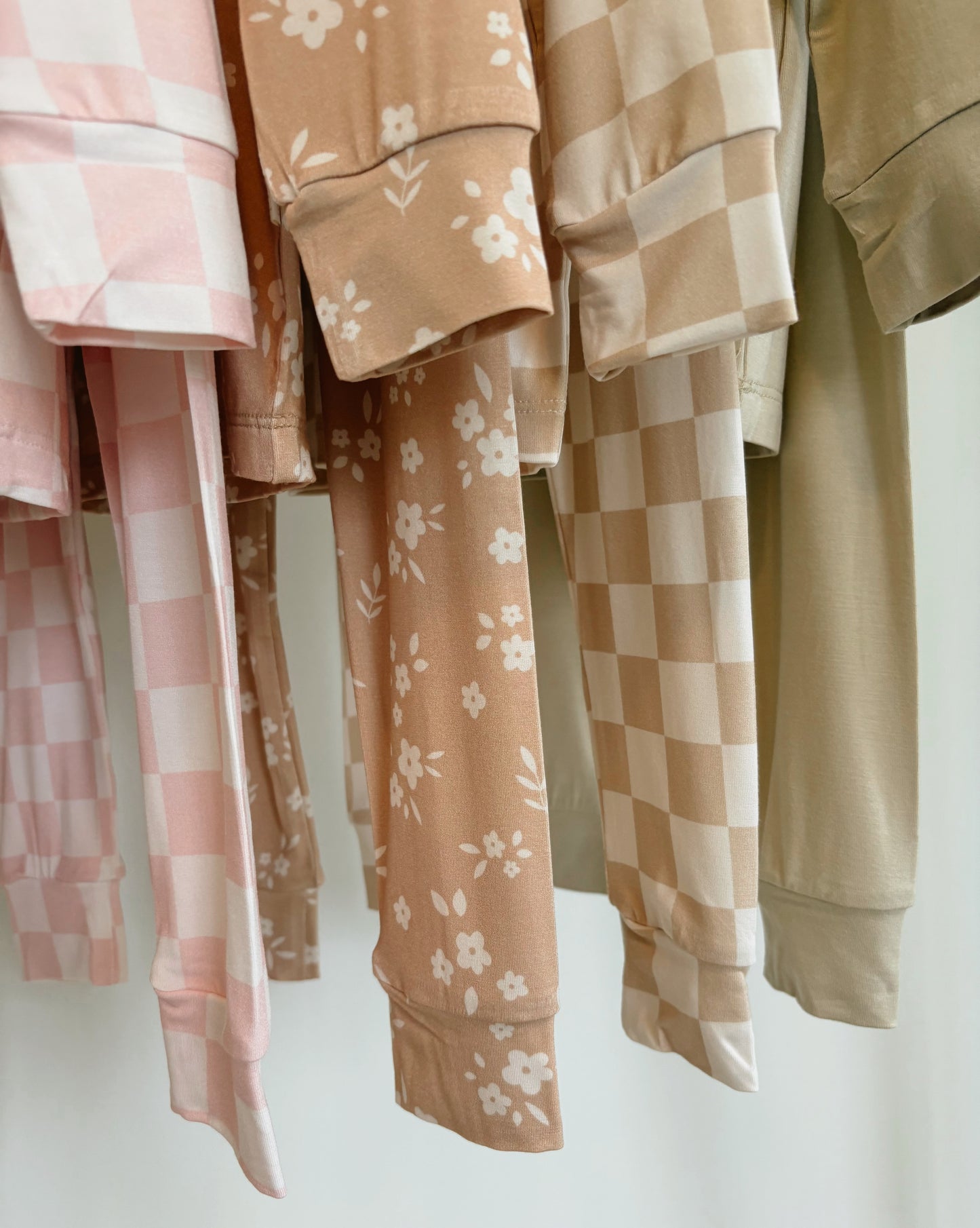 Honey Beige Two-Piece Bamboo Pajama Set